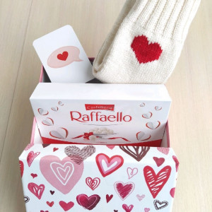 RussianSocks Подарочный набор вязаные носки ручной работы + конфеты