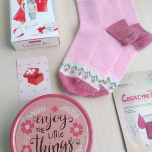 Розовый подарочный набор для нежной девушки. Фото №5