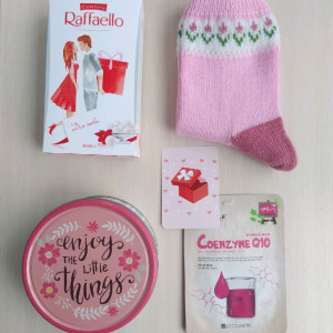 Розовый подарочный набор для нежной девушки. Фото №4