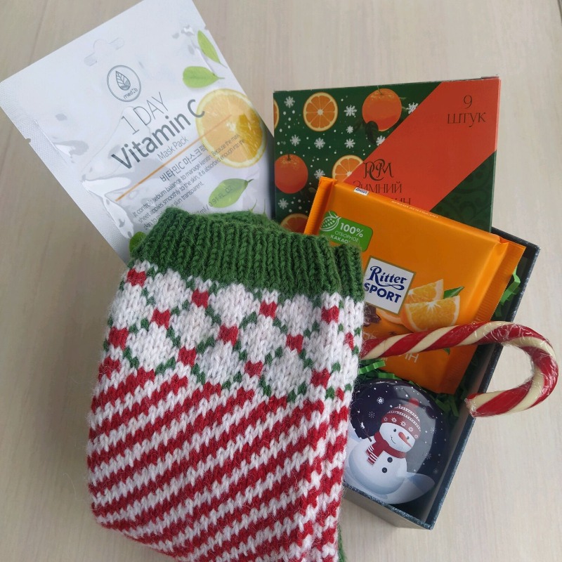 Новогодний подарок девушке Ручная работа готовый подарочный набор маме