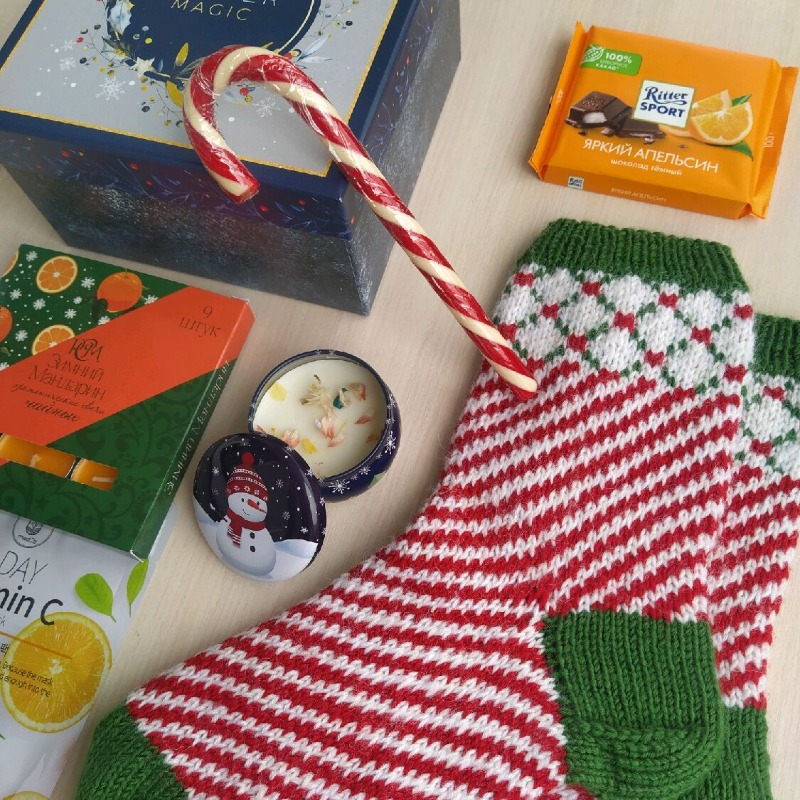 Новогодний подарок девушке Ручная работа готовый подарочный набор маме